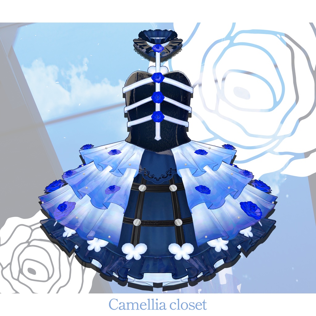 【ますきゃっとぷらす対応】Blue Rose