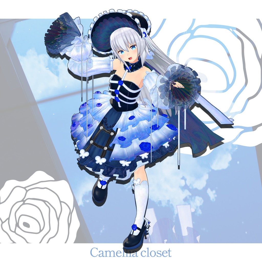【ますきゃっとぷらす対応】Blue Rose