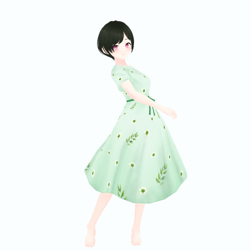 【VRoid】ボタニカルワンピース -Botanical Dress-【FREE】