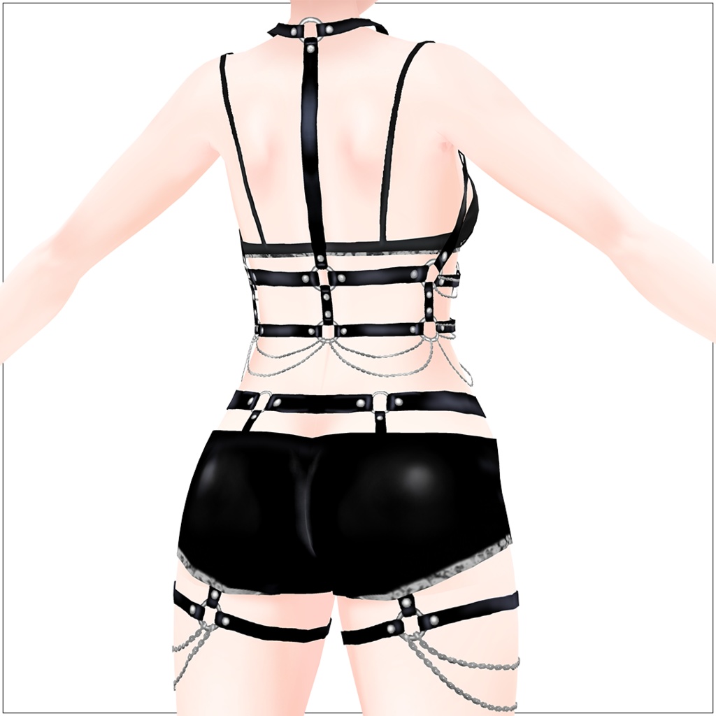【VRoid】コケティッシュなハーネス -Coquettish Harness-