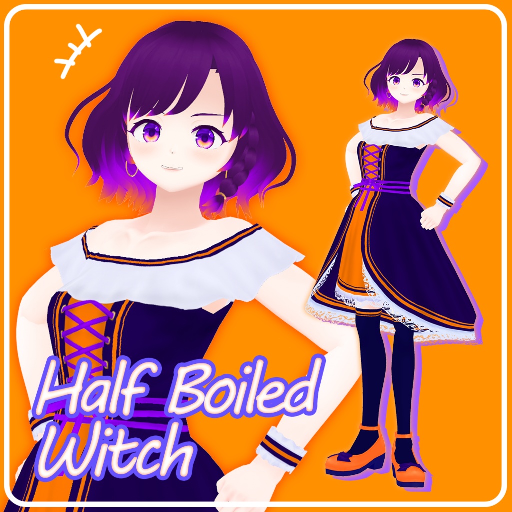 【VRoid】ハーフボイルドウィッチ -Half Boiled Witch-【ハロウィン】