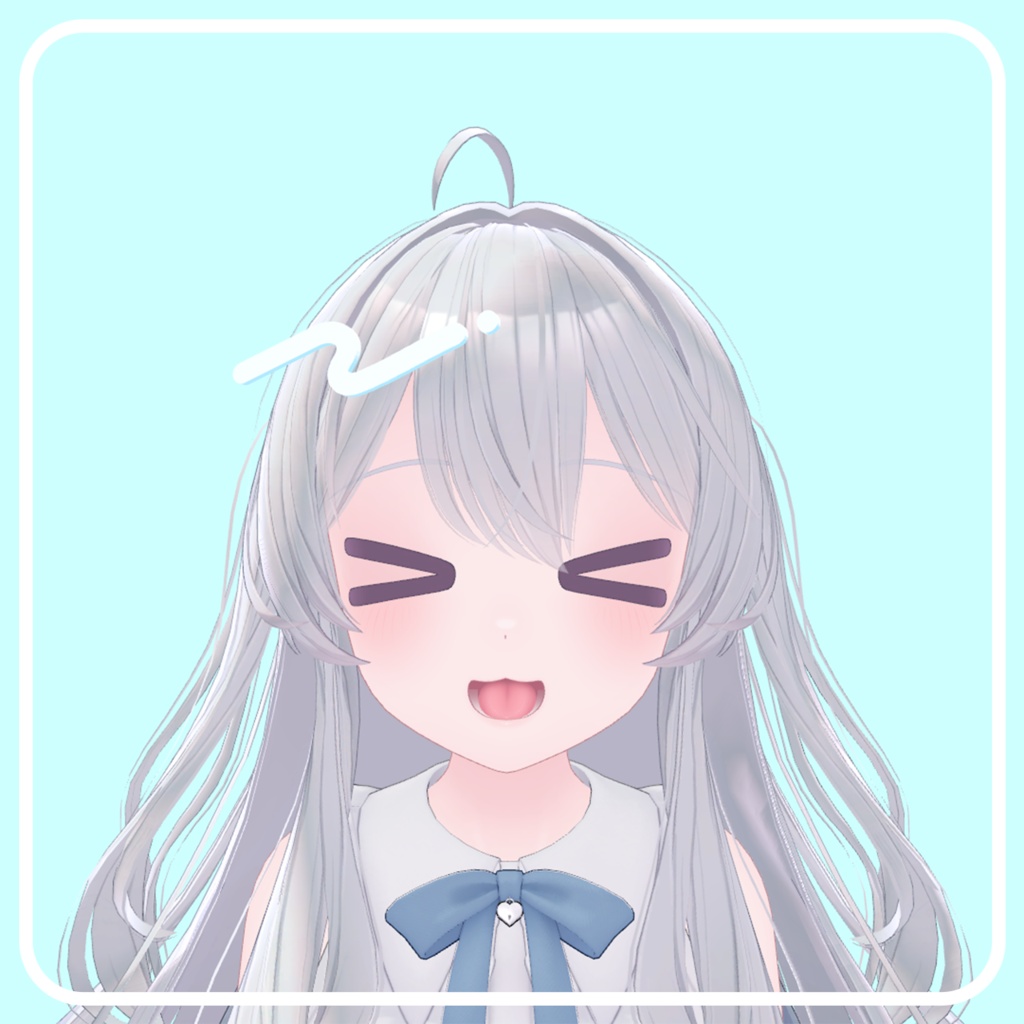 【VRChat想定】イラストっぽいかみのつやヘアアクセ 2種【MAセットアップ済】