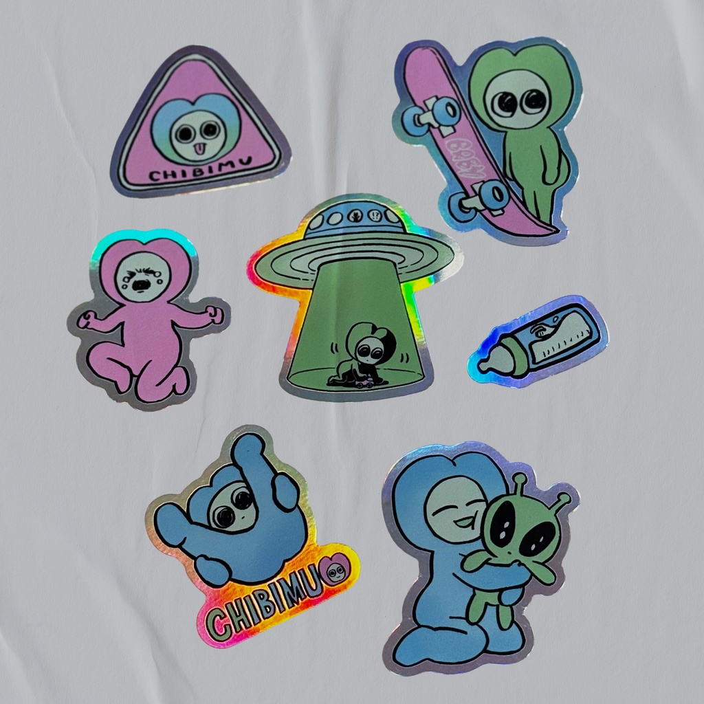 CHIBIMU Kirakira Sticker set