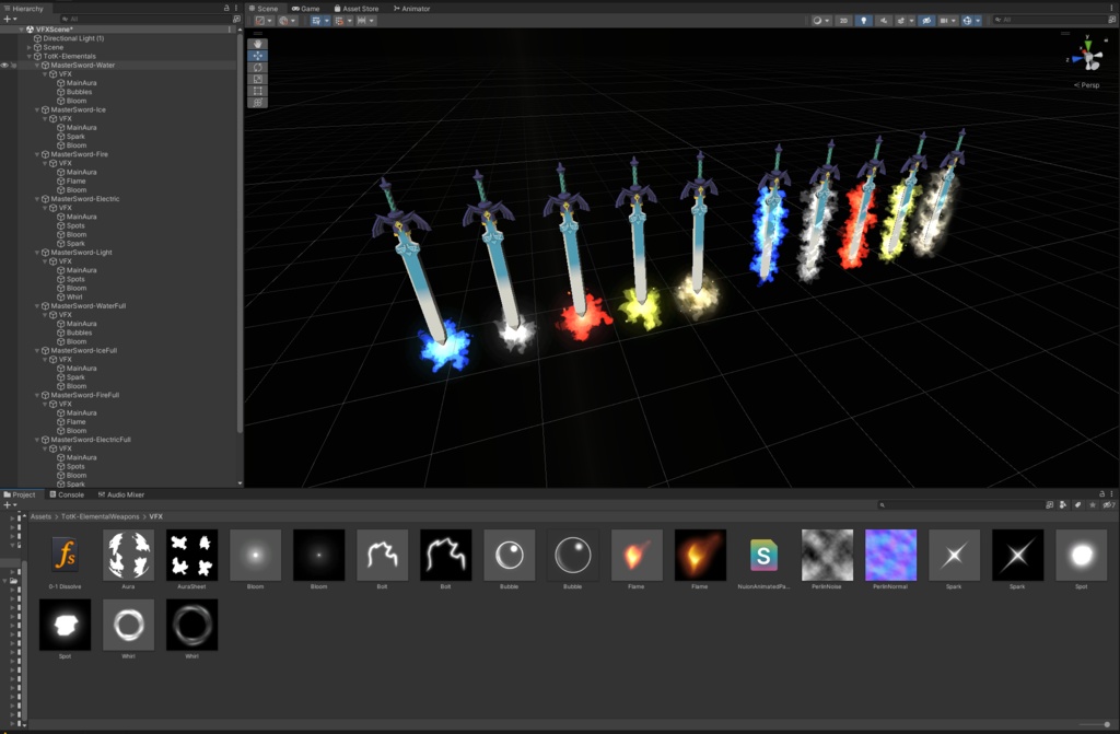 【Unity/VRChat パーティクル】Elemental Aura Effect