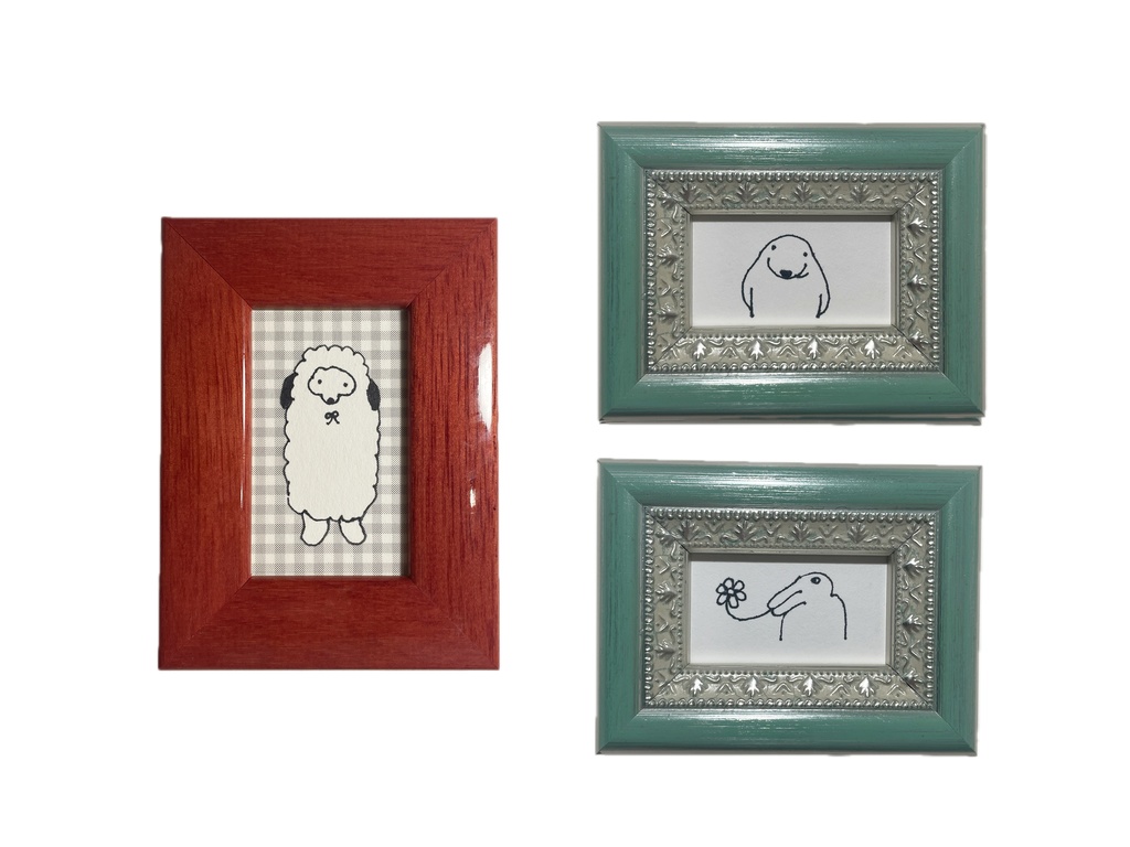 小さな絵（ホリデー・お迎え）