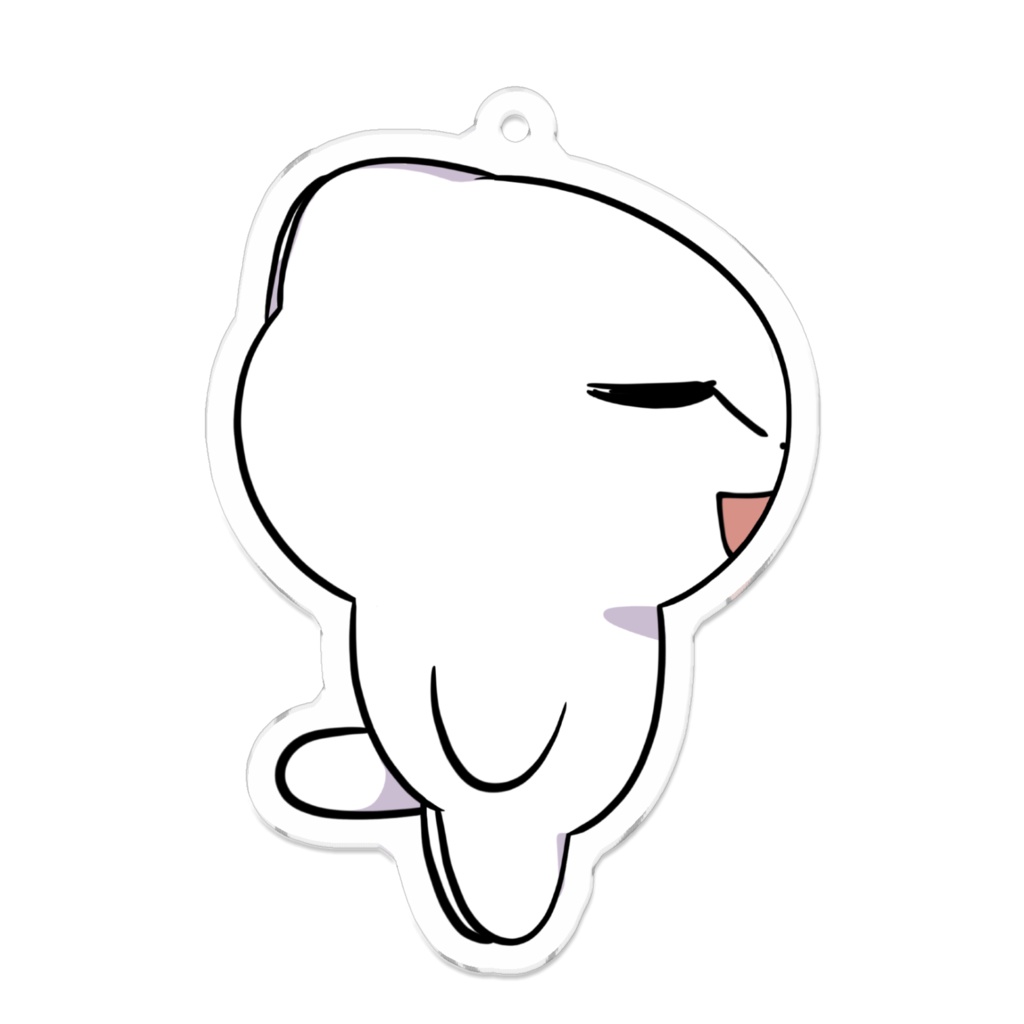 猫のイムニダちゃんキーホルダー(横向き)