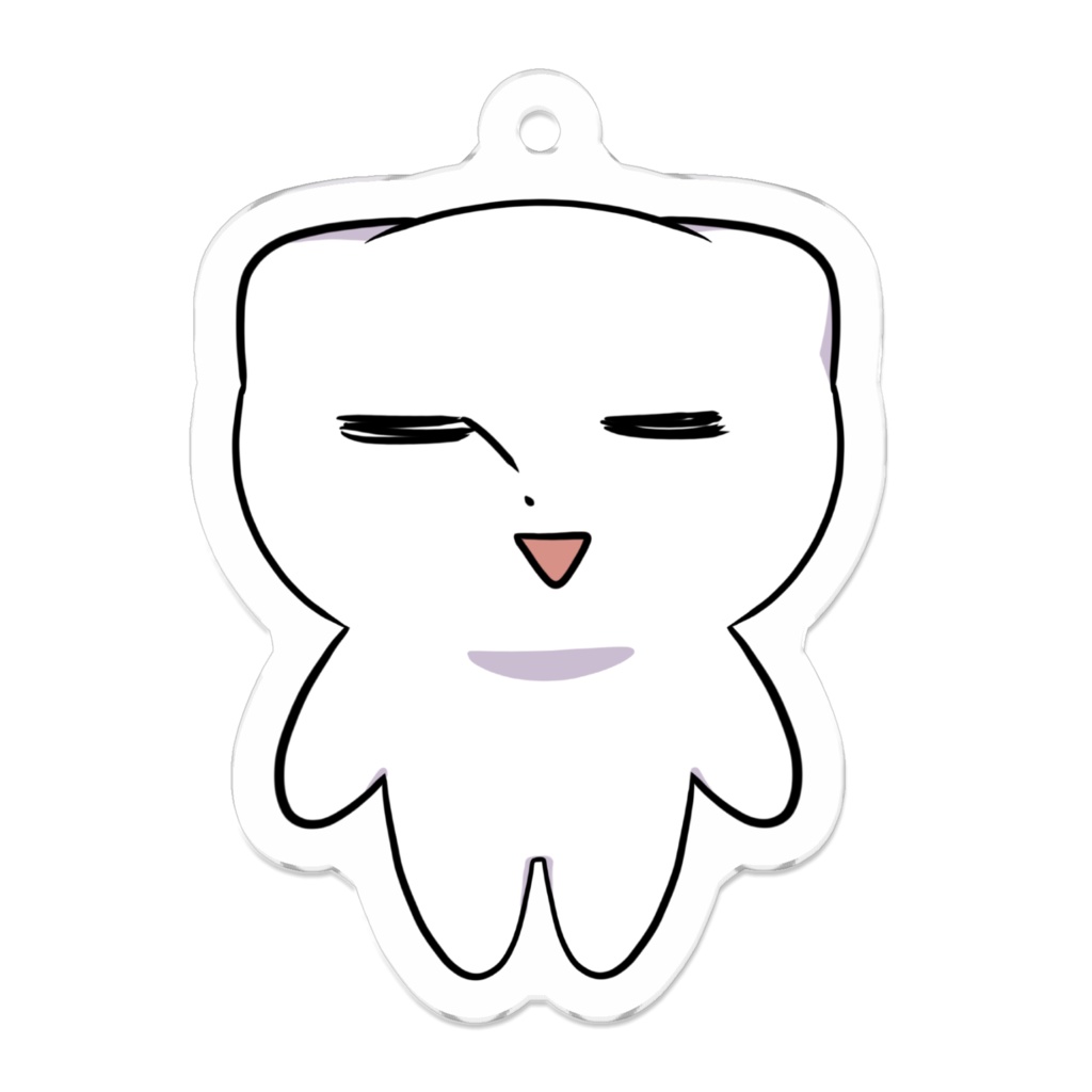 猫のイムニダちゃんキーホルダー(正面)