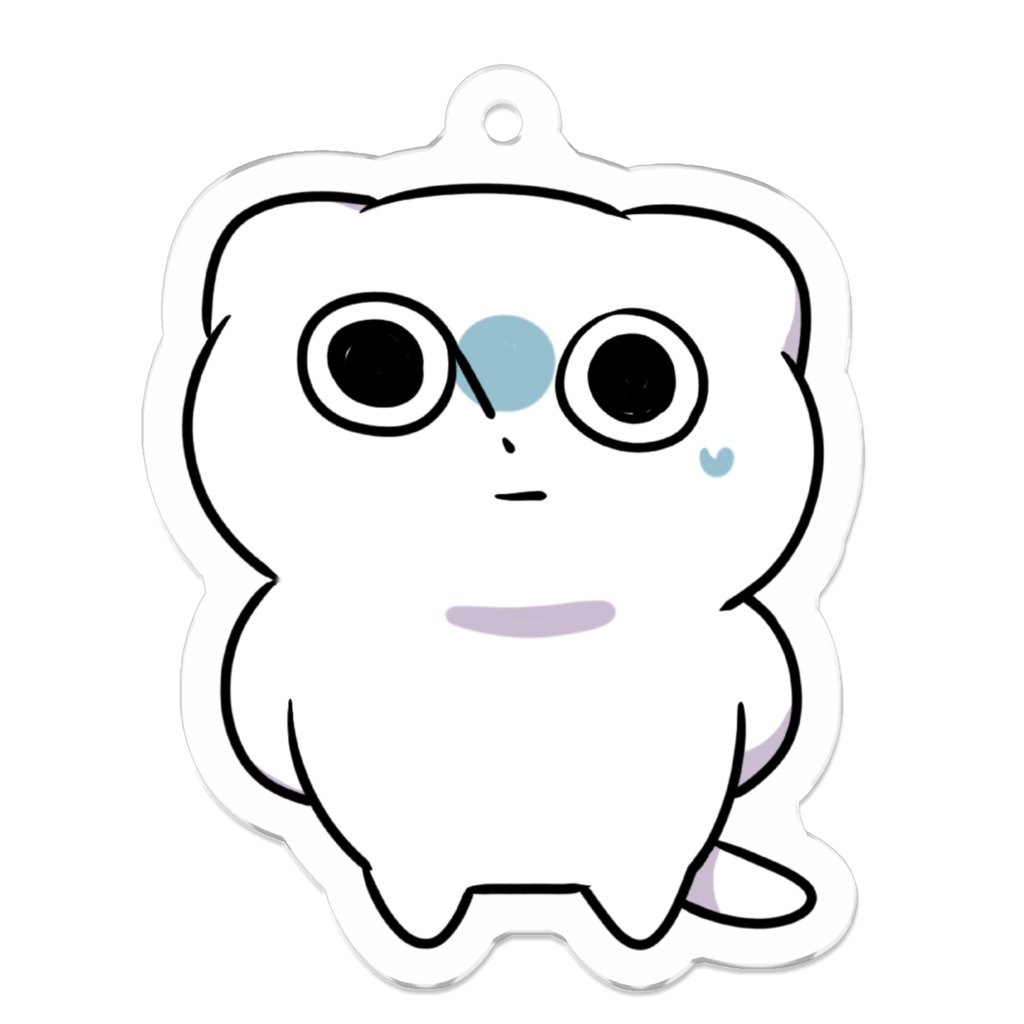 猫のイムニダちゃんキーホルダー(あせる＆デブ)