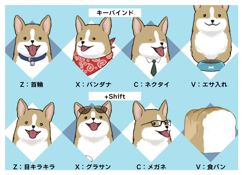 【live2Dモデル】コーギー