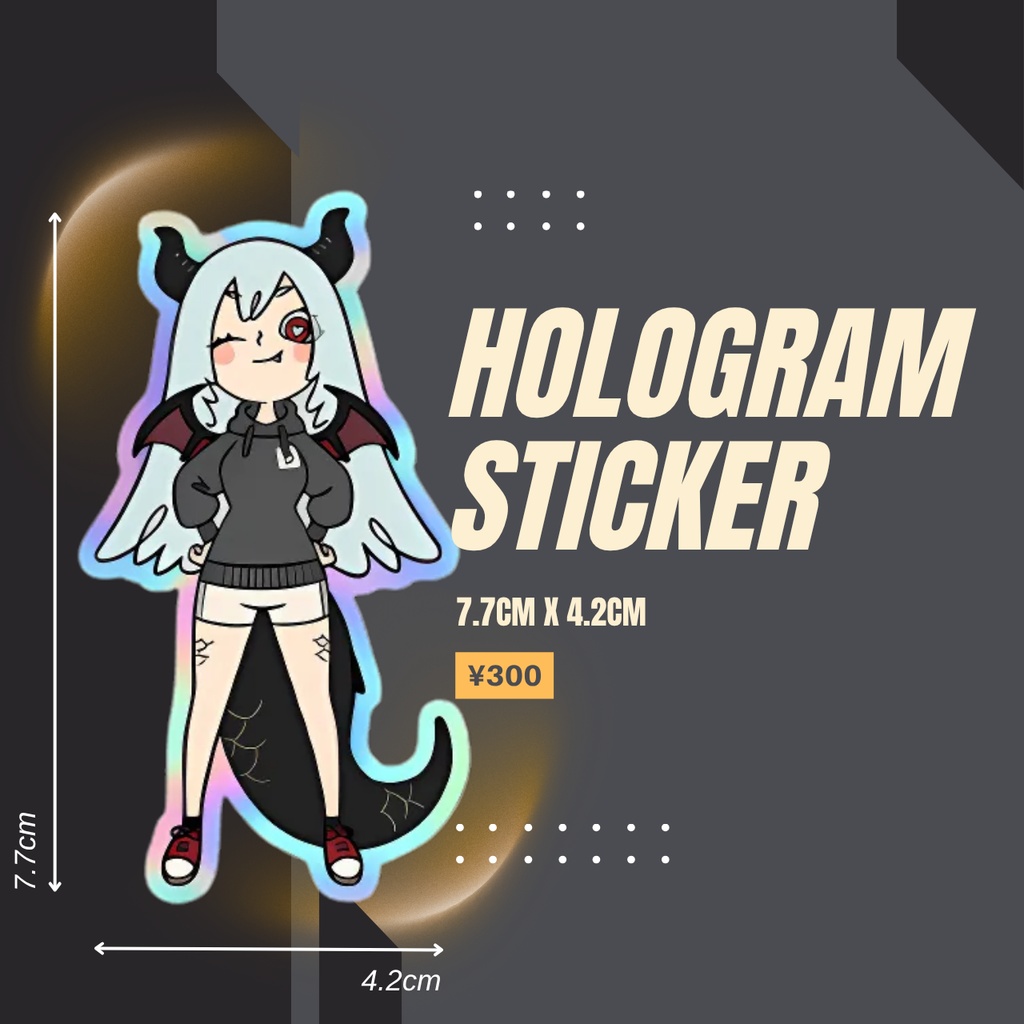 ホログラムダイカットステッカー Hologram Sticker