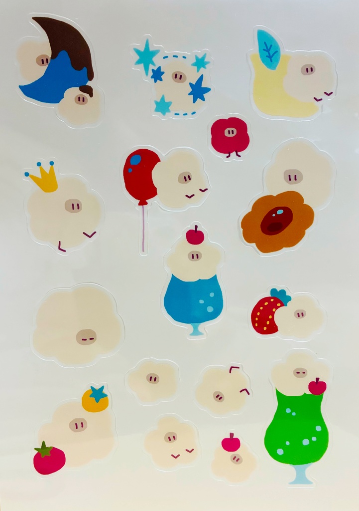 もこもこクリアシール