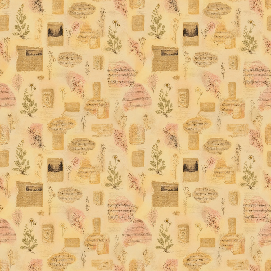 コラージュ風 デジタルペーパー SEAMLESS PATTERN