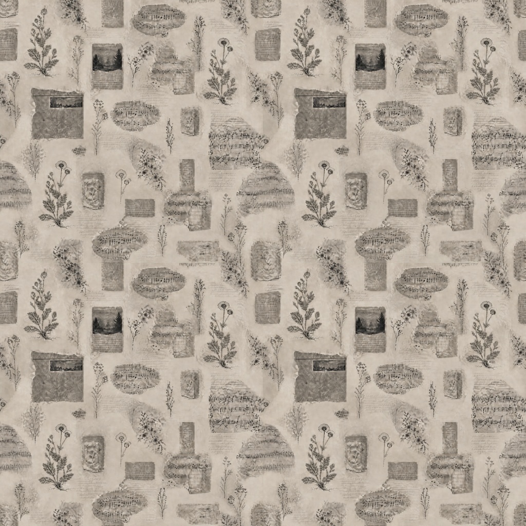 コラージュ風 デジタルペーパー SEAMLESS PATTERN