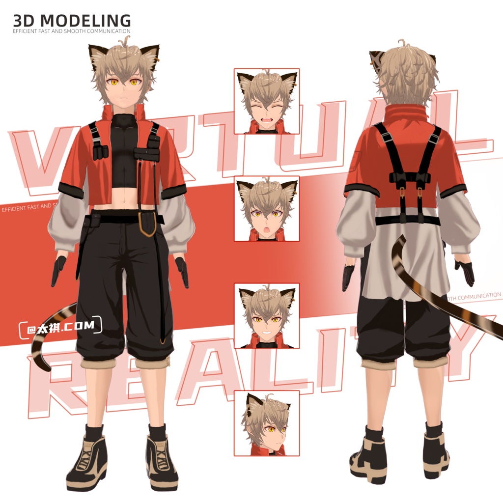 Cat Man/オリジナル3Dモデル