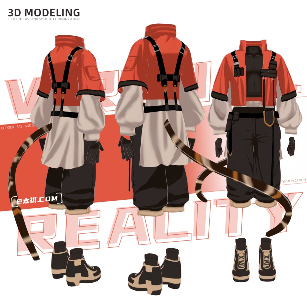 Cat Man Cloth/オリジナル3Dモデル