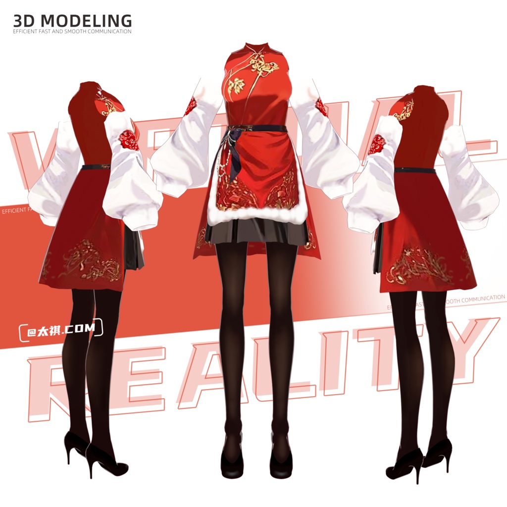 New Year's Clothes/オリジナル3Dモデル