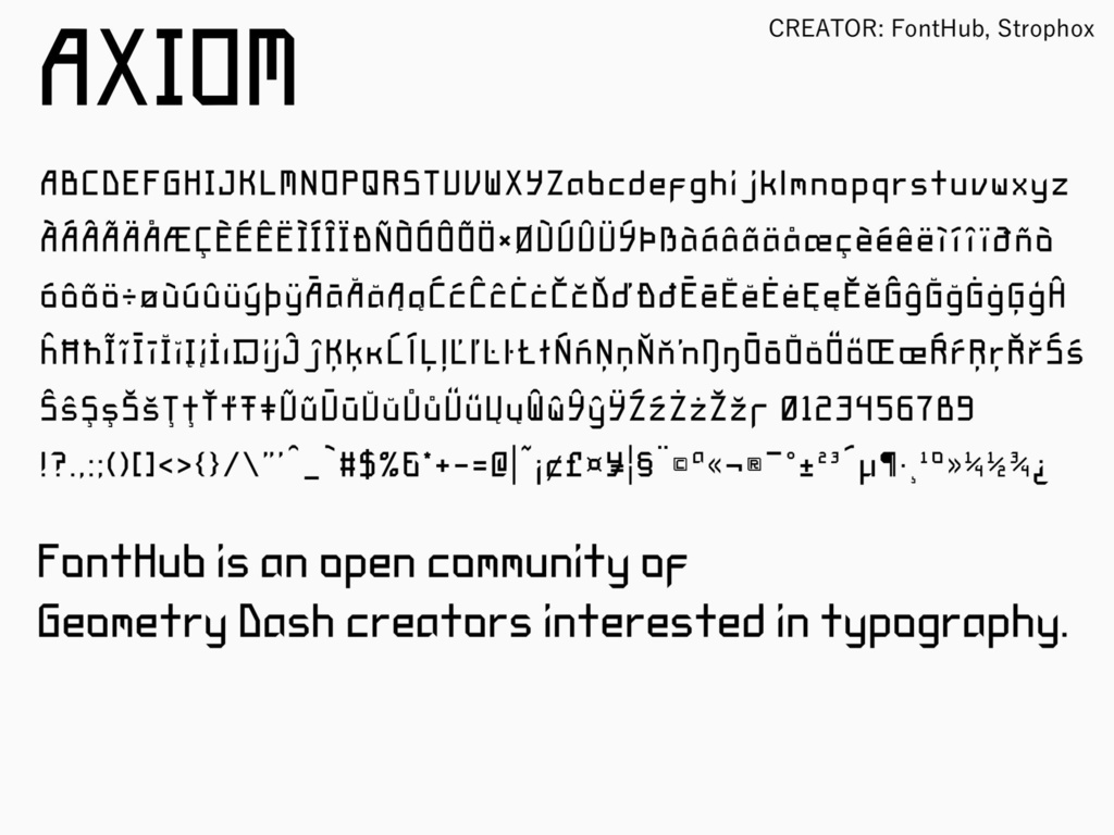 【FontHub】FH-AXIOM