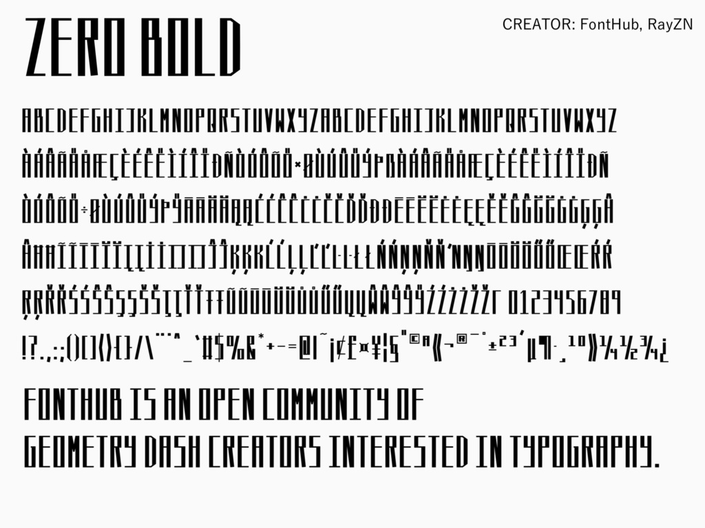 【FontHub】FH-Zero