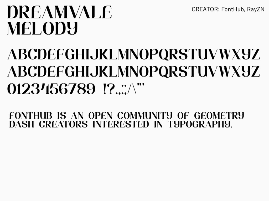 【FontHub】FH-Dreamvale Melody