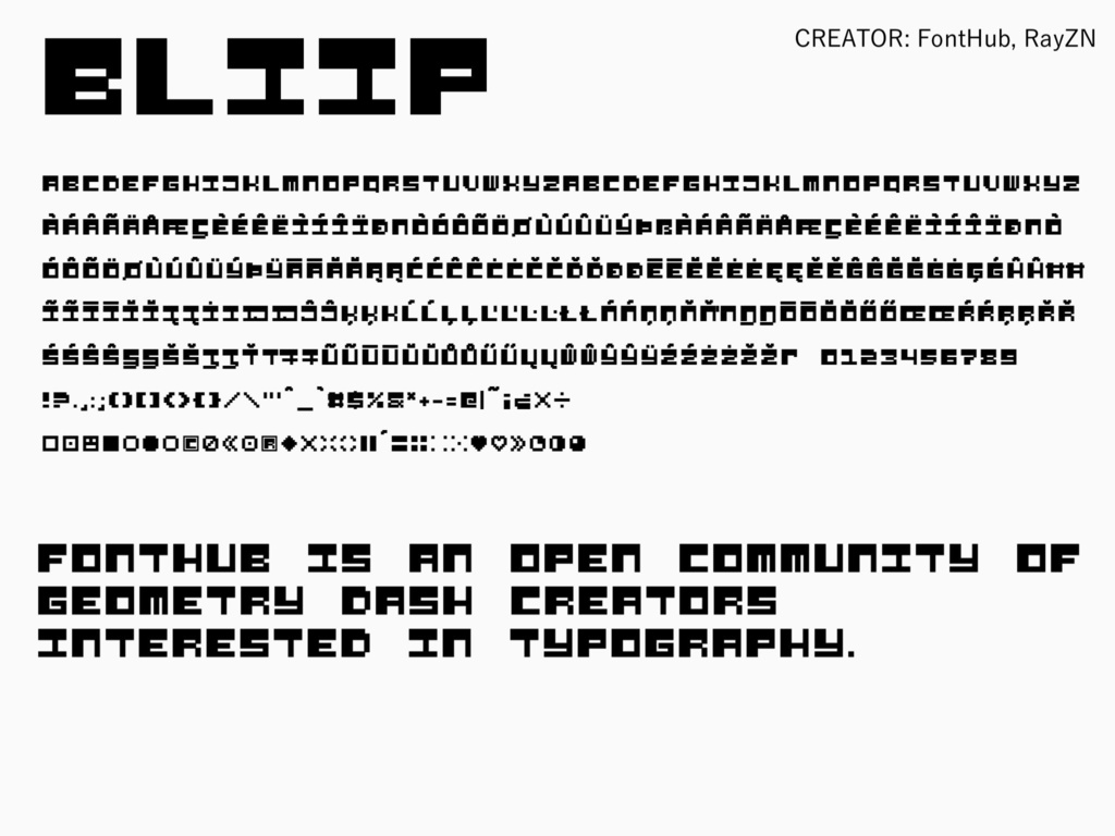 【FontHub】FH-Bliip