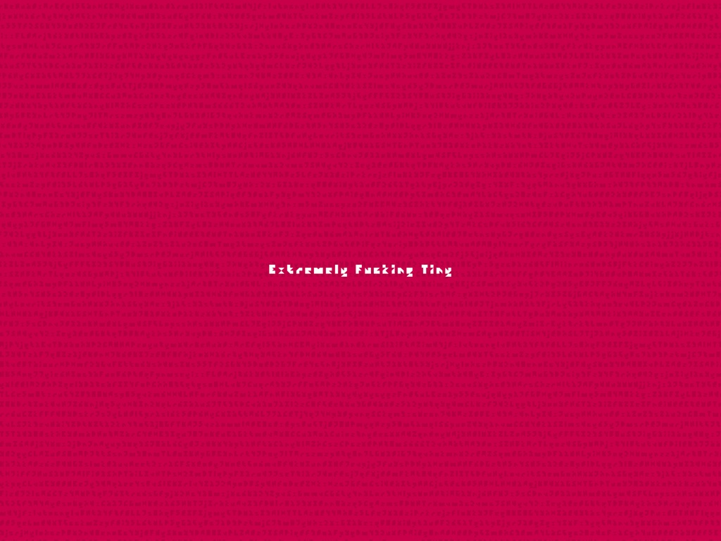 【FontHub】FH-ExtremelyFuckingTiny