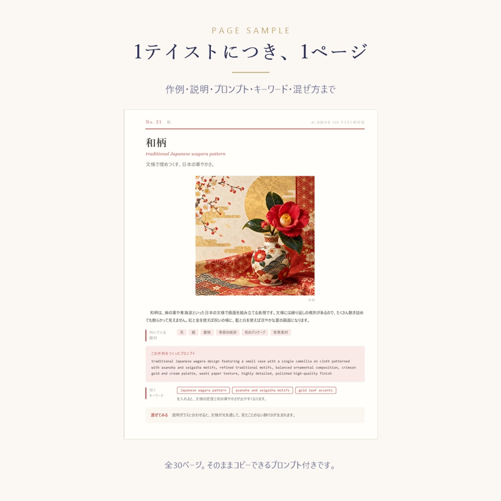 AIイラストのテイスト図鑑 30種|プロンプト作成アプリ付き