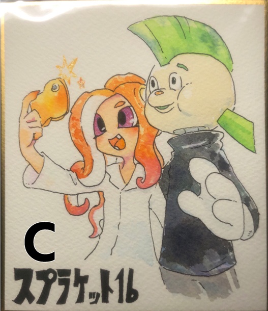 手描きミニ色紙