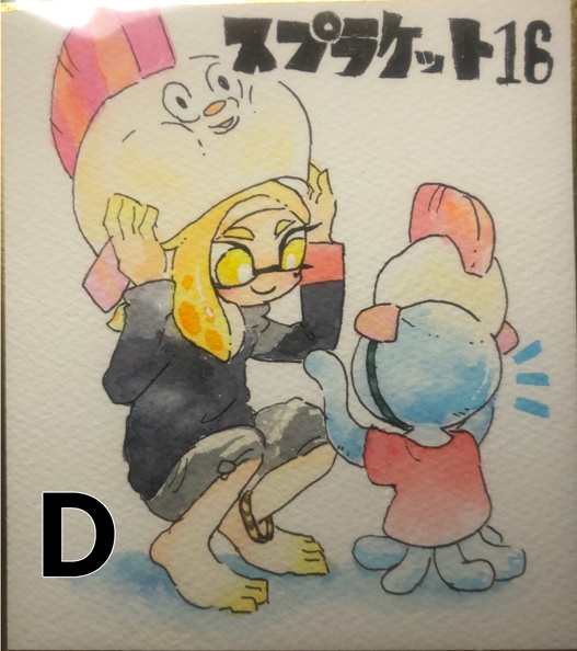 手描きミニ色紙