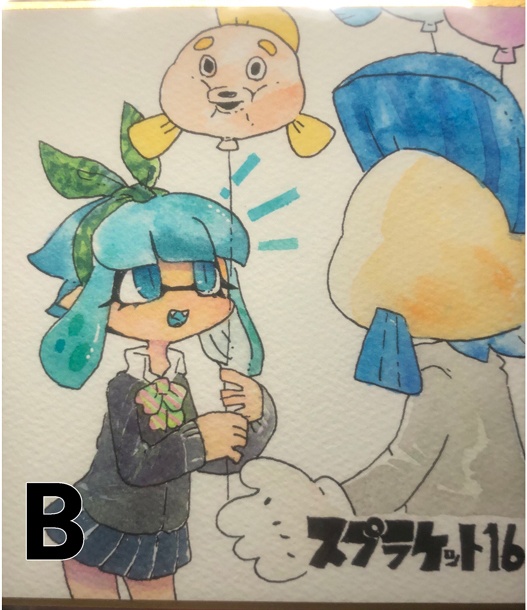 手描きミニ色紙