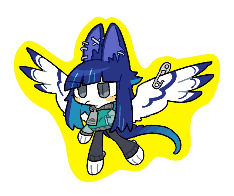 創作ステッカー「ミミズク」