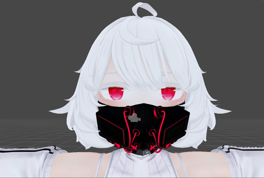 サイバーっぽいマスク【Velleちゃん対応】【Modular Avatar対応】