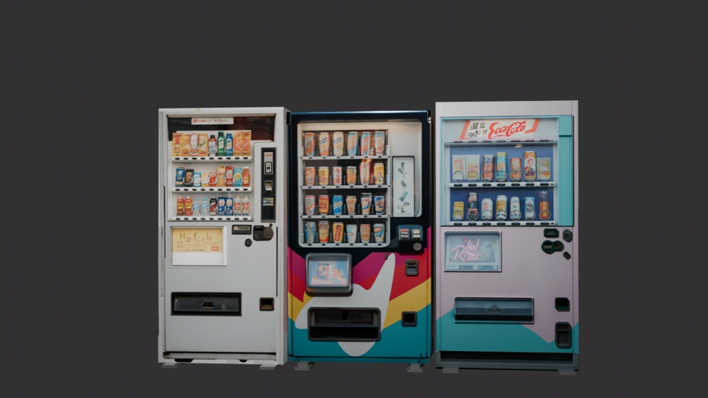 自動販売機 3DCGモデル