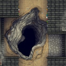 モジュラー日本風路地・街路タイルセット - TRPG/D&D バトルマップ素材