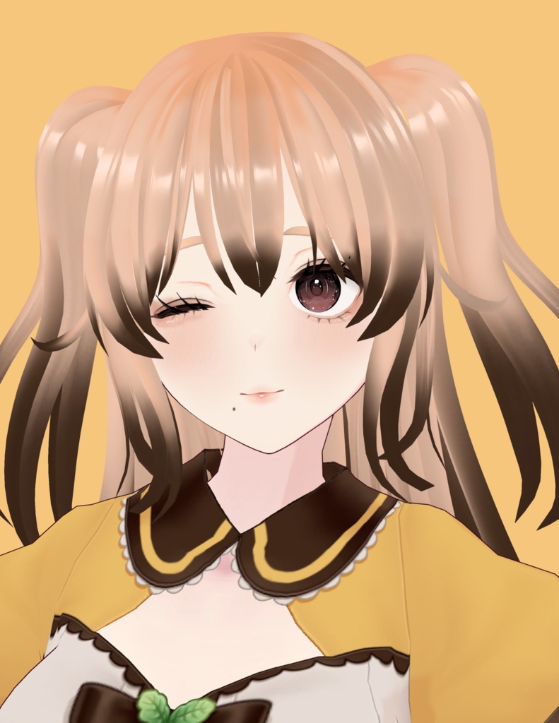 【VRoid / VRM model】こむぎ komugi 【オリジナル3Dモデル】