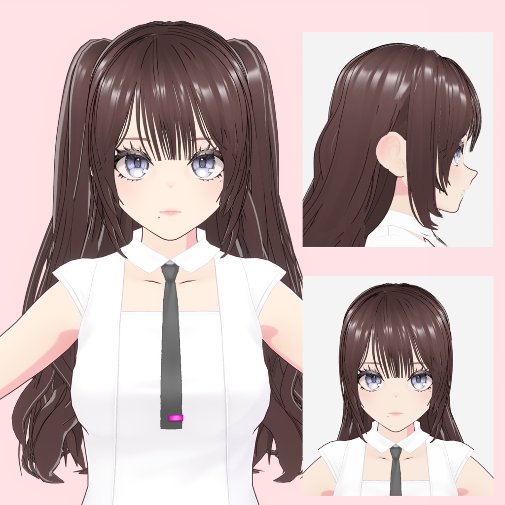 【vroid】girls long hair