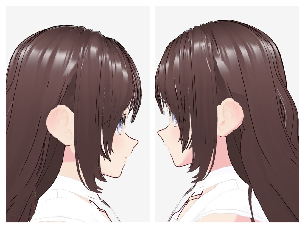 【vroid】girls long hair