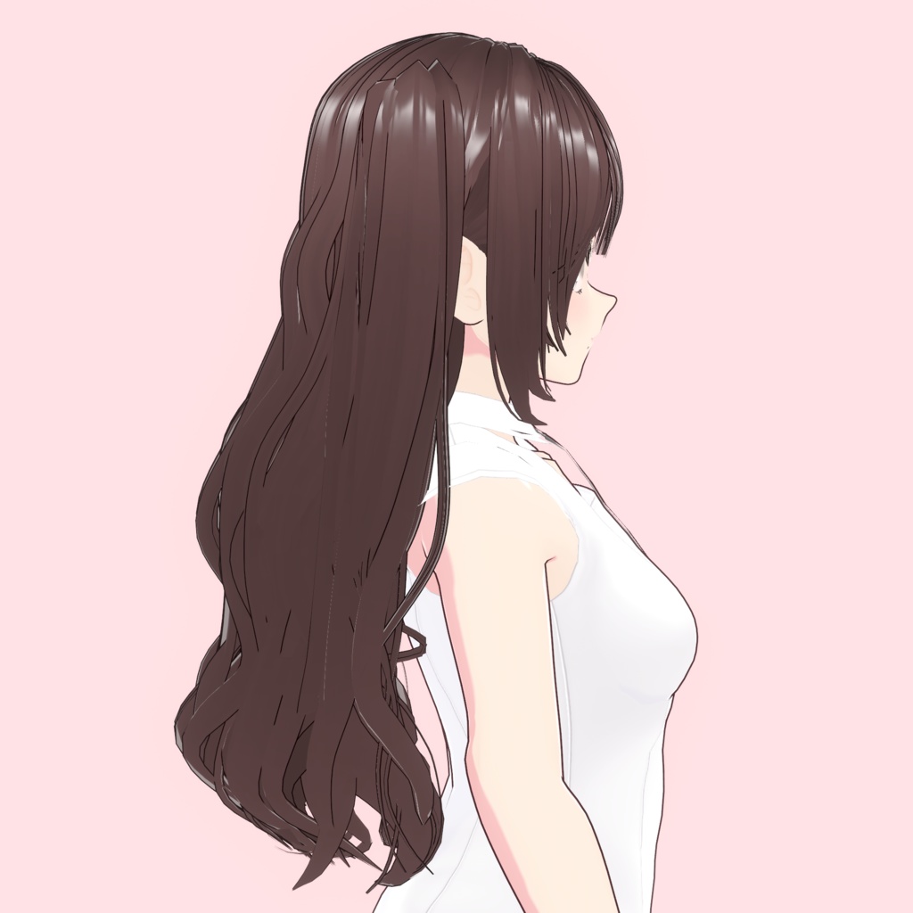 【vroid】girls long hair