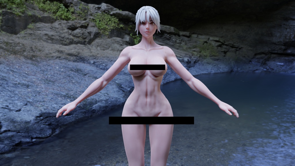 リアルな体（女性）Realistic body (female).VER2