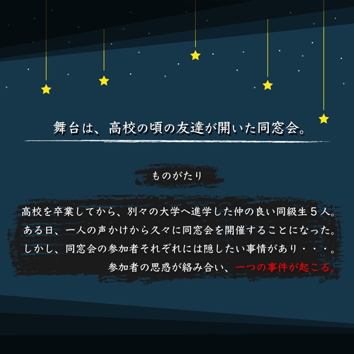 マーダーミステリー「誰も知らない同窓会」【DL販売】マダミス