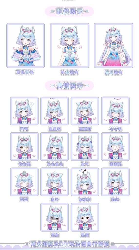 【Live2D Model 完成品フィギュア】❤Overclock NyanNyan❤超频猫猫❤