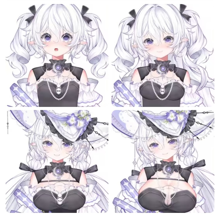 【Live2D Model 完成品フィギュア】❤Overclock NyanNyan❤幽蜜魔女❤