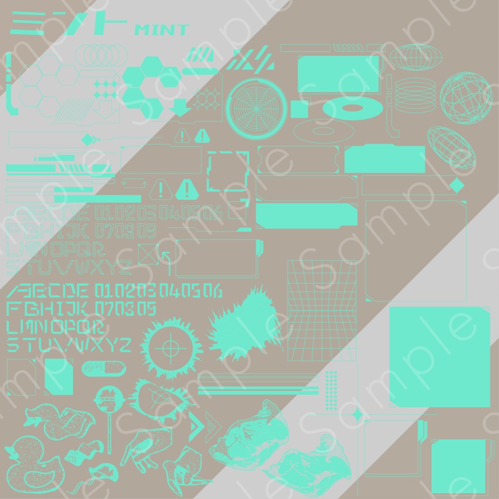 サイバー風素材セット_03