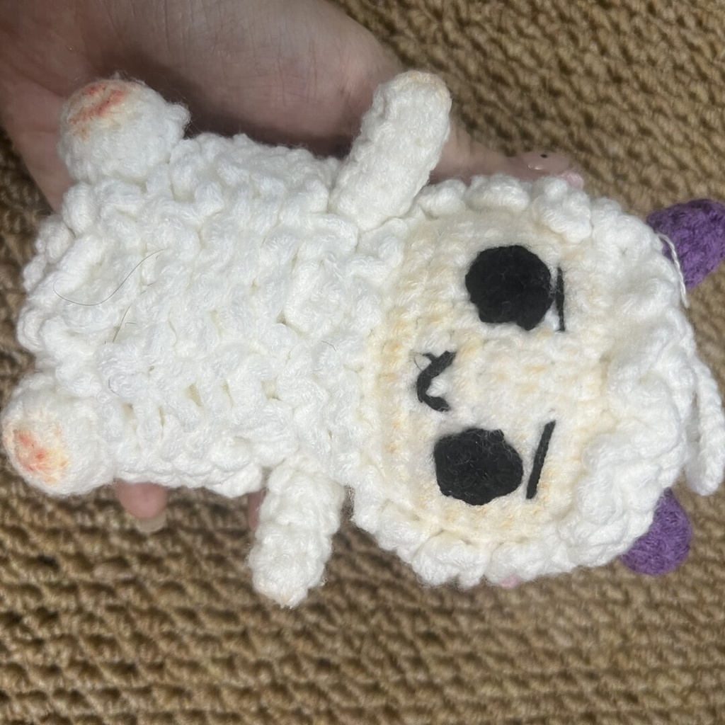 【受注生産】もこもこひつじ｜手編みの編みぐるみ（約15〜22cm）