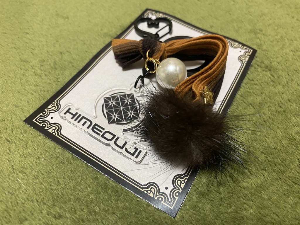 アクリルキーホルダー ミンク×リボンパール 2種