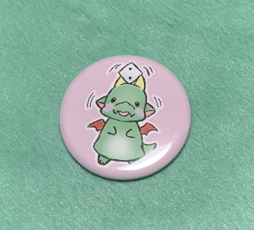 ぽてドラさんダイス缶バッジ