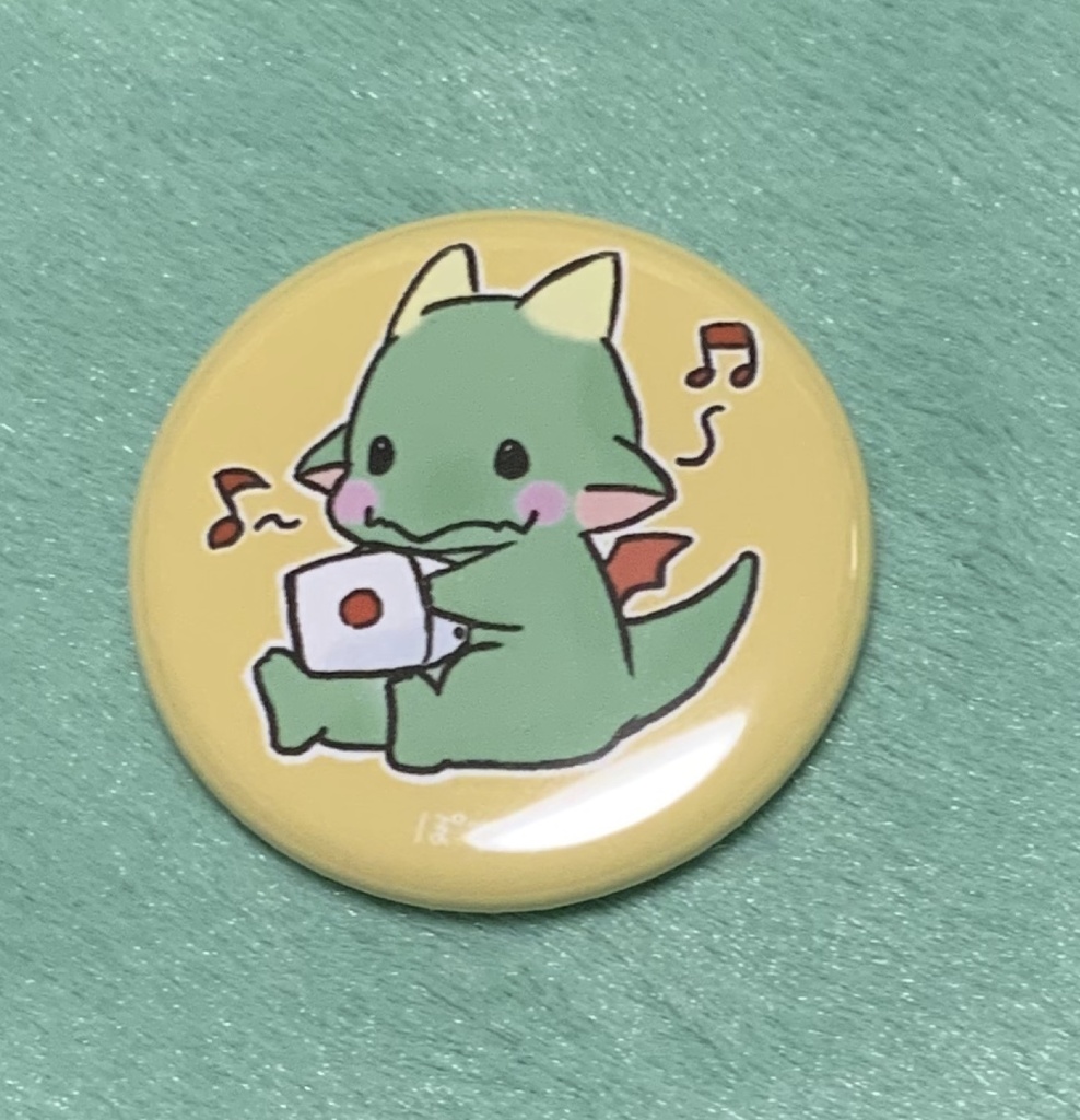 ぽてドラさんダイス缶バッジ