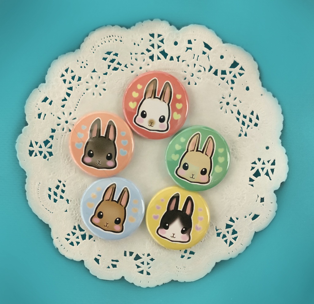 うさぎ缶バッジ