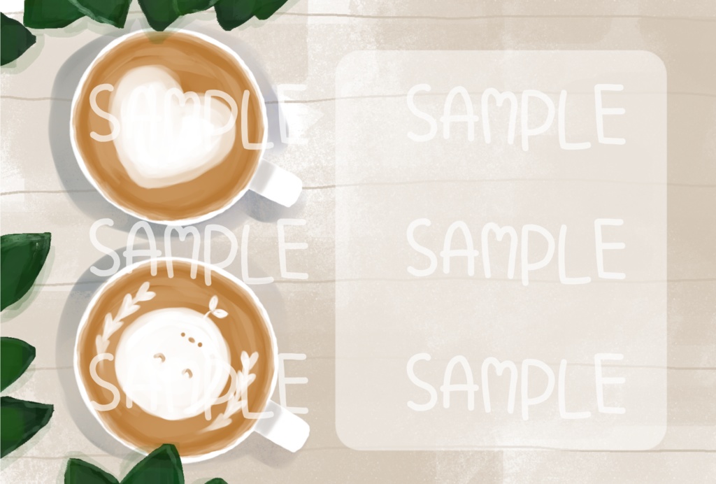 ぴよたろうラテ　メッセージカード