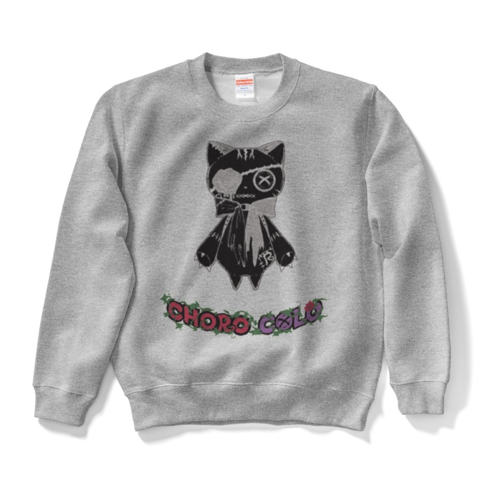 リンクル スウェット(ロゴ有・黒猫ver.)