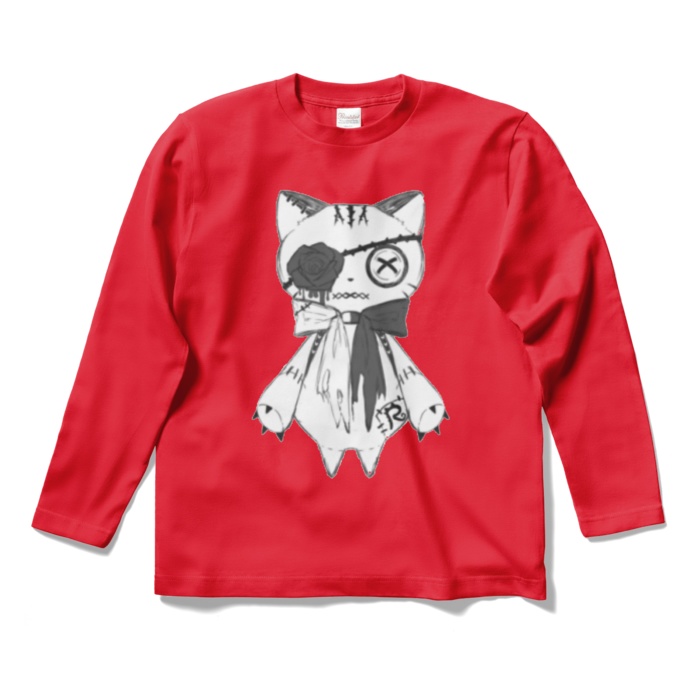 リンクル ロングTシャツ(白猫ver.)